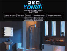 Tablet Screenshot of howzatplumbing.com